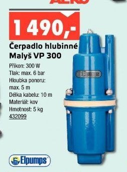 Čerpadlo hlubinné Malýš VP 300