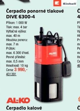 Čerpadlo ponorné tlakové DIVE 6300-4