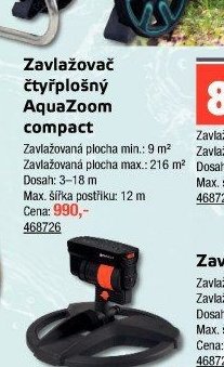 Zavlažovač čtyřplošný AquaZoom compact
