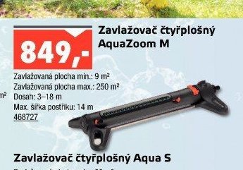 Zavlažovač čtyřplošný AquaZoom M