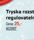 Tryska rozstřikovací regulovatelná