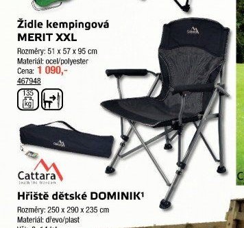 Židle kempingová MERIT XXL