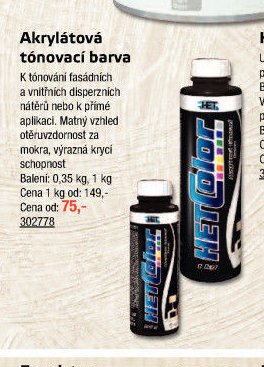 Akrylátová tónovací barva