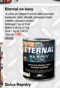 Eternal na kovy