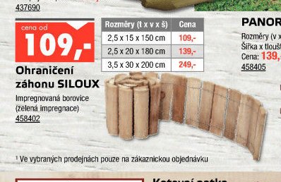Ohraničení záhonu SILOUX