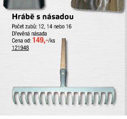 Hrábě s násadou