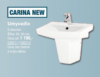 Umyvadlo Carina New