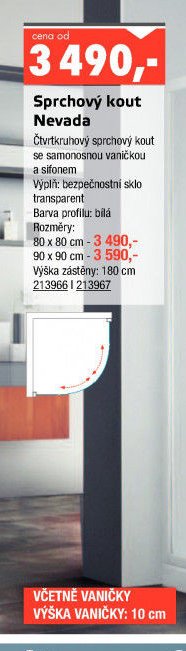 Sprchový kout Nevada