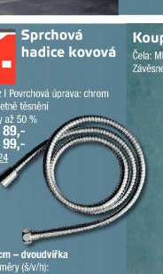 Sprchová hadice kovová