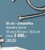 Skříňka s umyvadlem Trance - 55 cm