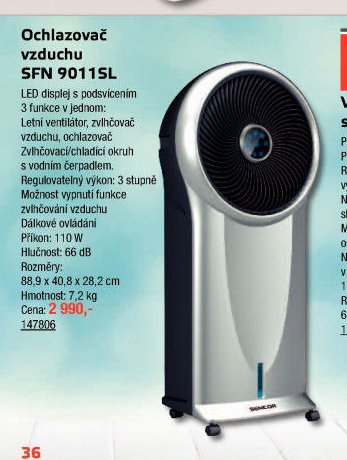Ochlazovač vzduchu SFN 9011SL