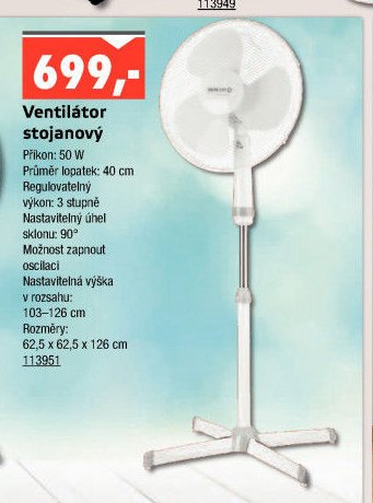 Ventilátor stojanový