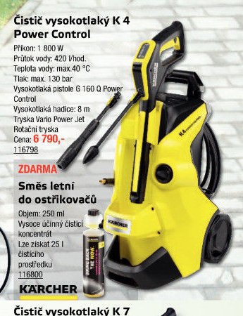 Čistič vysokotlaký K 4 Power Control