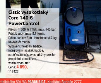 Čistič vysokotlaký Core 140-6 PowerControl