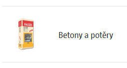 Betony a potěry