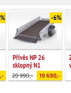 Přívěs NP 26 sklopný N1