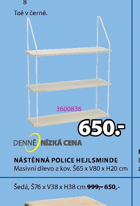 NÁSTĚNNÁ POLICE HEJSLMINDE