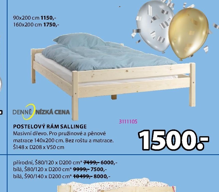 POSTELOVÝ RÁM SALLINGE
