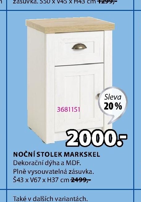 NOČNÍ STOLEK MARKSKEL