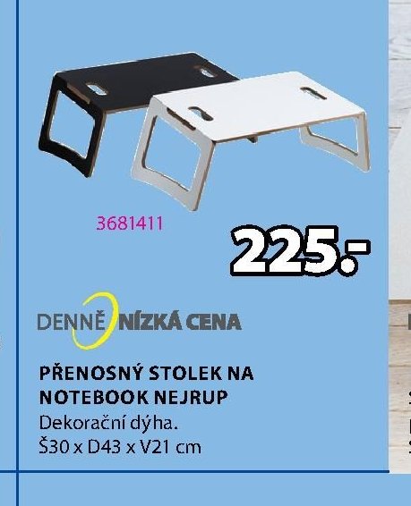 PŘENOSNÝ STOLEK NA NOTEBOOK NEJRUP