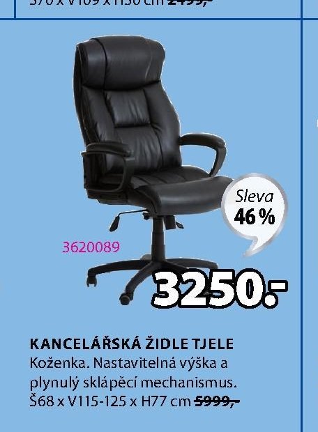 KANCELÁŘSKÁ ŽIDLE TJELE