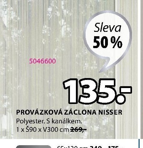 Provázková záclona NISSER