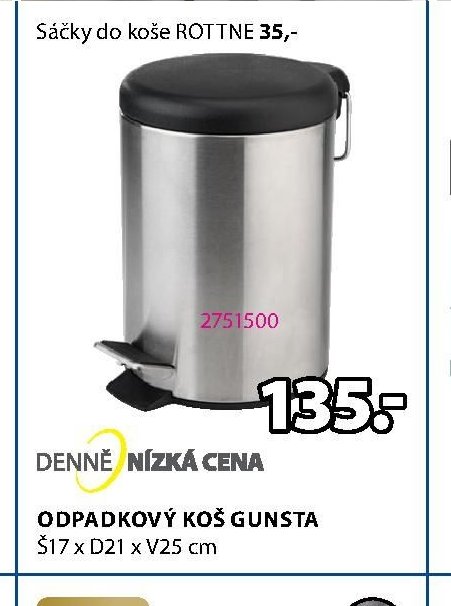 Odpadkový koš GUNSTA