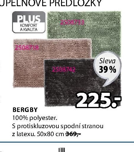 BERGBY koupelnová předložka