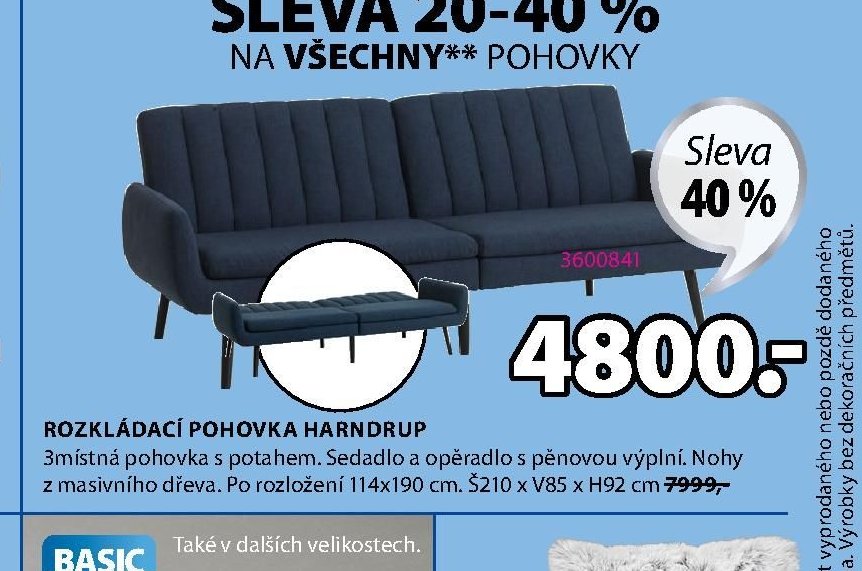 ROZKLÁDACÍ POHOVKA HARNDRUP