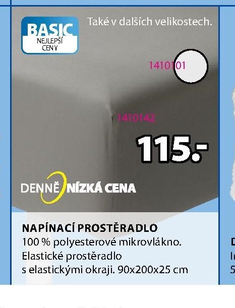 NAPÍNACÍ PROSTĚRADLO