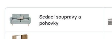 Sedací soupravy a pohovky