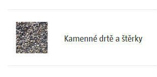 Kamenné drtě a štěrky