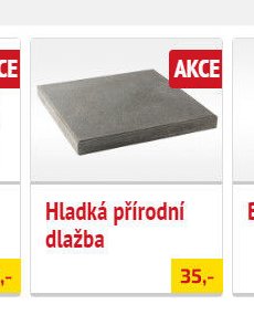 Hladká přírodní dlažba