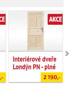 Interiérové dveře Londýn PN - plné
