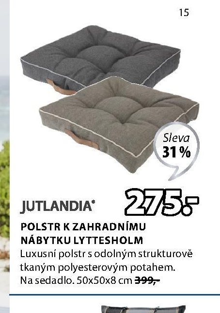 JUTLANDIA polstr k zahradnímu nábytku LYTTESHOLM
