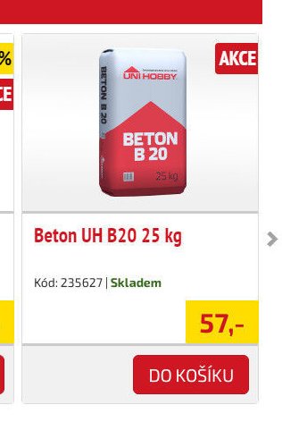 Beton UH B20 25 kg