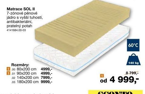 Matrace SOL II