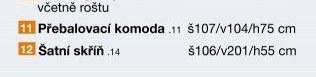 Přebalovací komoda
