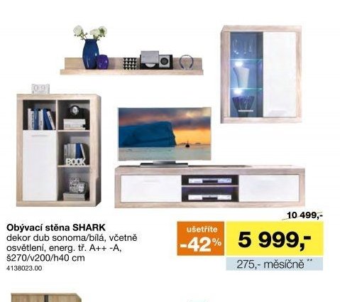 Obývací stěna SHARK