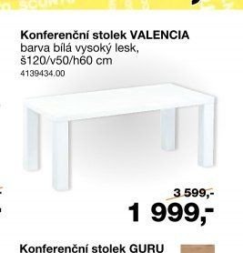 Konferenční stolek VALENCIA