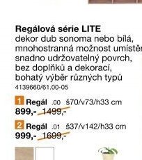 Regálová série LITE