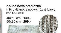 Koupelnová předložka mikrovlákno
