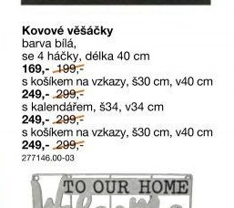 Kovové věšáčky