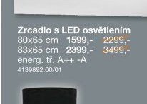 Zrcadlo s LED osvětlením