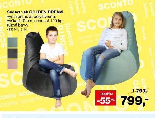 Sedací vak GOLDEN DREAM