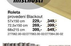 Roleta Blackout 57x150 cm