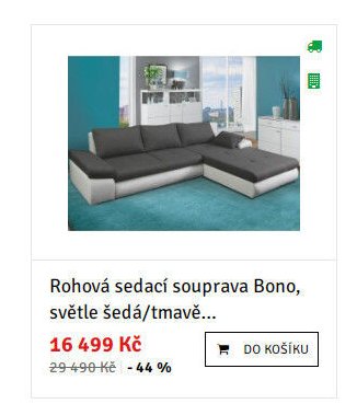 Rohová sedací souprava Bono, světle šedá/tmavě...