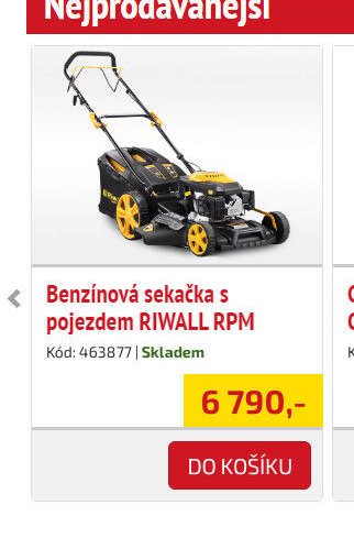Benzínová sekačka s pojezdem RIWALL RPM