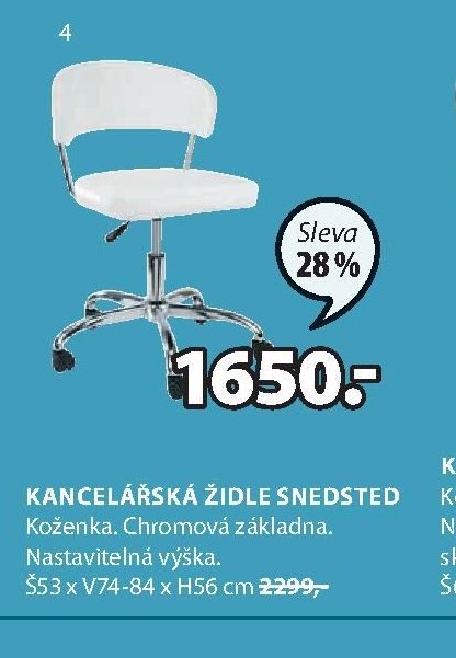 KANCELÁŘSKÁ ŽIDLE SNEDSTED