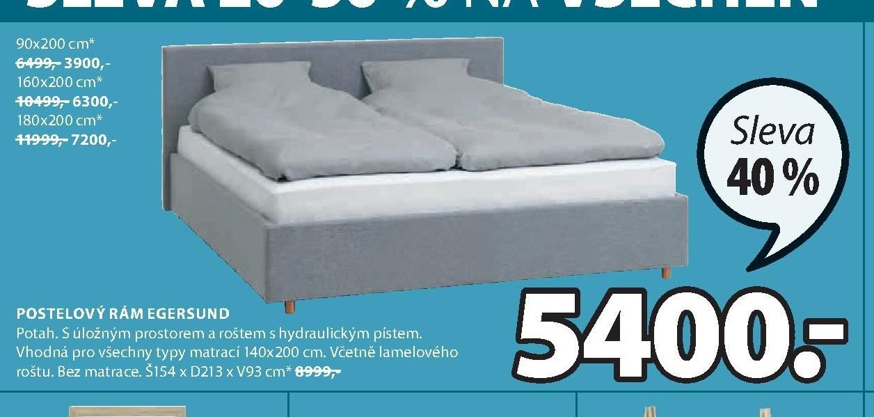 POSTELOVÝ RÁM EGERSUND